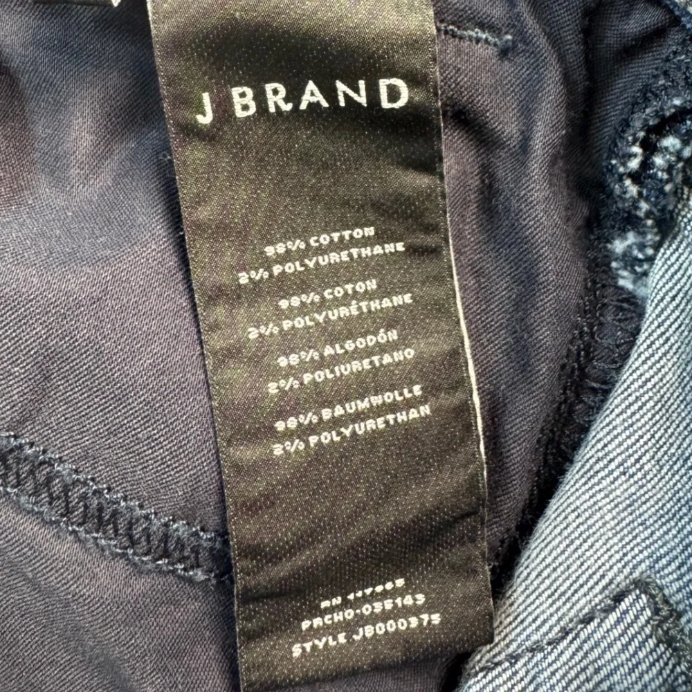 J Brand Jeans Womens 27 Blue Medium Wash Raw Hem Cropped Flare Denim Kick - Picture 5 of 8